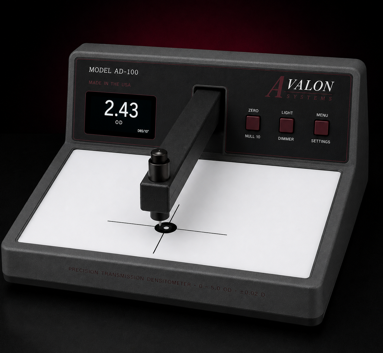Avalon Densitometer — bench-grade precision instrument